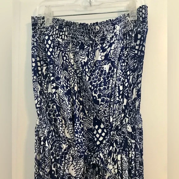 LILLY PULITZER for Target Strapless Jumpsuit in Upstream - Picture 4 of 12